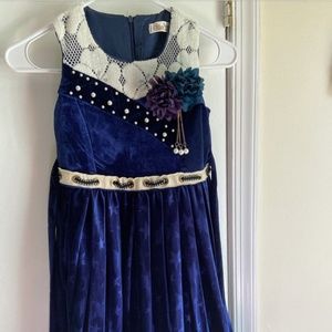 girls velvet dress 7 To 8 Years Old